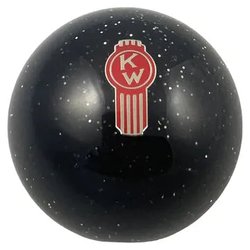 Kenworth Emblem Shift Knobs (1/2"-13 female threads) Twisted Shifterz (Choose Color) SHIFTER Black Glitter Crooked Dark Slate Gray