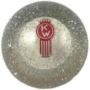 Kenworth Emblem Shift Knobs (1/2"-13 female threads) Twisted Shifterz (Choose Color) SHIFTER Clear Glitter Crooked Slate Gray