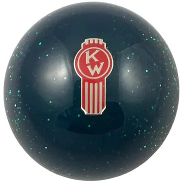 Kenworth Emblem Shift Knobs (1/2"-13 female threads) Twisted Shifterz (Choose Color) SHIFTER Green Glitter Crooked Dark Slate Gray