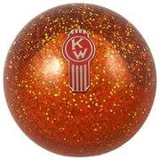 Kenworth Emblem Shift Knobs (1/2"-13 female threads) Twisted Shifterz (Choose Color) SHIFTER Orange Glitter Crooked Sienna