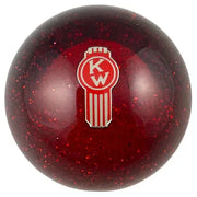 Kenworth Emblem Shift Knobs (1/2"-13 female threads) Twisted Shifterz (Choose Color) SHIFTER Red Glitter Crooked Saddle Brown