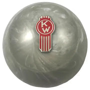 Kenworth Emblem Shift Knobs (1/2"-13 female threads) Twisted Shifterz (Choose Color) SHIFTER Gray Pearl Crooked Slate Gray