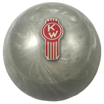 Kenworth Emblem Shift Knobs (1/2"-13 female threads) Twisted Shifterz (Choose Color) SHIFTER Gray Pearl Crooked Slate Gray
