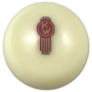 Kenworth Emblem Shift Knobs (1/2"-13 female threads) Twisted Shifterz (Choose Color) SHIFTER Ivory Crooked Pale Goldenrod