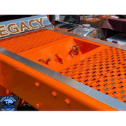 IC991037-21 3 hole recessed airline box 2 air lines & 1-7way plug (MADE TO FIT MERRITT DECK PLATES) deck plate Chocolate