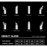 #KDROG-5CP PETERBILT 359 | 379 | 389G | OG OLD SCHOOL KIT (w/ 5" chrome y pipe) 10" mufflers (s.s. shields) EXHAUST Black