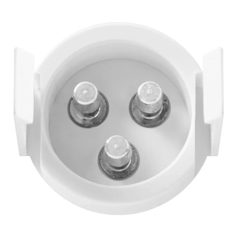 76015 Fleet Series 4" LED Light with 3-Prong Round Plug, Red 4" ROUND Light Gray