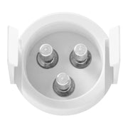 76016 Fleet Series 4" LED Light with 3-Prong Round Plug, Red/Clear 4" ROUND Light Gray