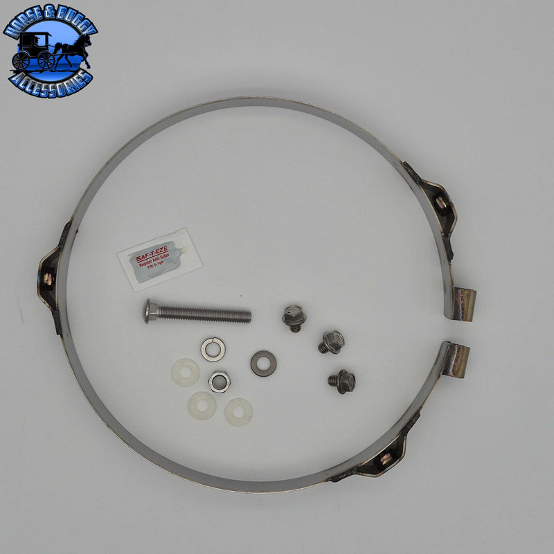 DP-09-8-071-291 10"clamp for heat shield Dark Gray