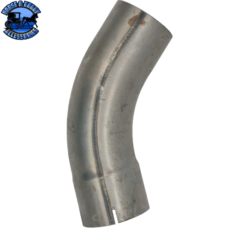SD-DP-12-400 4" 45 DEGREE EXHAUST ELBOW W/LONG LEGS; EXPANDED & SLOTTED