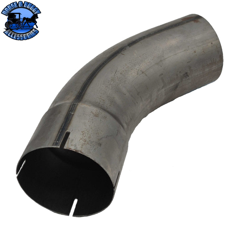 SD-DP-12-400 4" 45 DEGREE EXHAUST ELBOW W/LONG LEGS; EXPANDED & SLOTTED