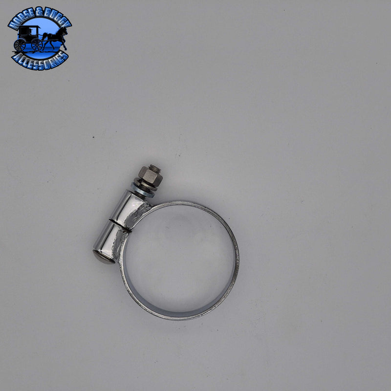 DP-45-300CP CHROME EXHAUST CLAMP Dark Gray