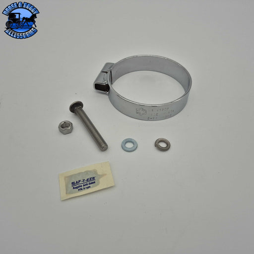 DP-45-412CP CHROME EXHAUST CLAMP Dark Gray