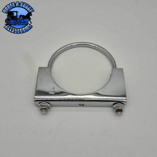 DP-46-400CP SADDLE CLAMP; WELDED SADDLE; FLAT UBOLT Dark Gray