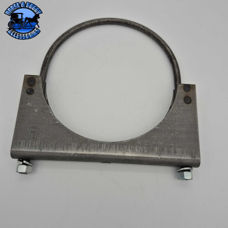 DP-47-600 SADDLE CLAMP | OPEN SADDLE ROUND UBOLT | CARBON STEEL Dark Gray