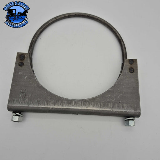 DP-47-600 SADDLE CLAMP | OPEN SADDLE ROUND UBOLT | CARBON STEEL Dark Gray