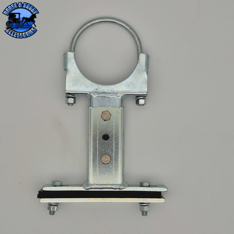DP-47HF-350Z Straight Hang Clamp (Flat) - Zinc Dark Gray