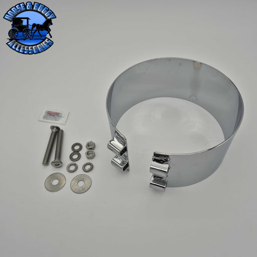 DP-50BJ-500SCP 5'' BRACKETLESS EXHAUST CLAMP Dark Gray