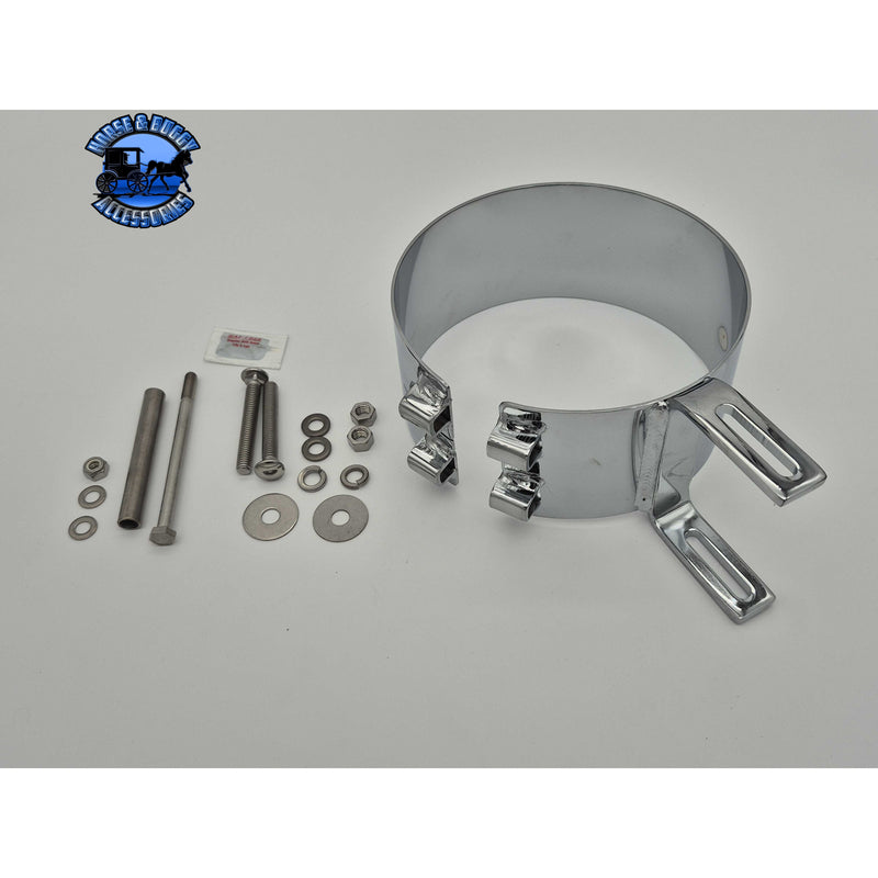 United Pacific 6-inch Chroe Kenworth Exhaust Clap, Odel 10289