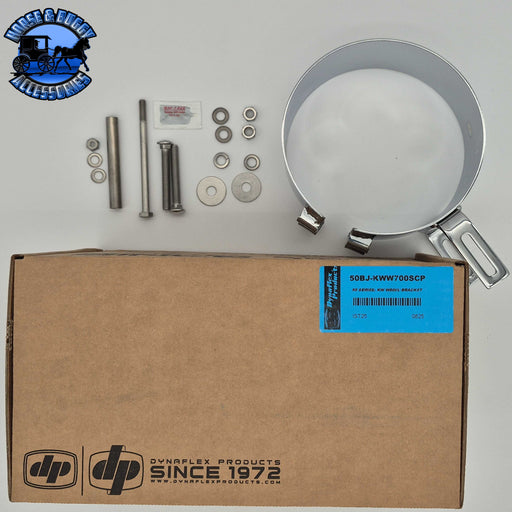 #50BJ-KWW700SCP Dynaflex 7'' Kenworth exhaust (SLIDER STYLE) clamp for aero cabs EXHAUST CLAMP Rosy Brown