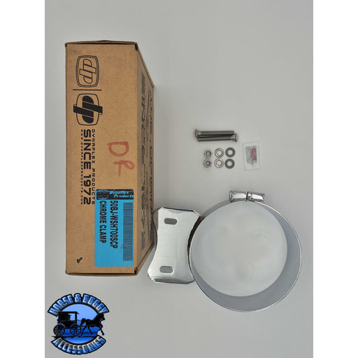 DP-50BJ-WSH700SCP 7" Mounting Clamp (3 3/8)- Western Star, Wide Band Butt Joint (Hertigage Only) Dark Gray