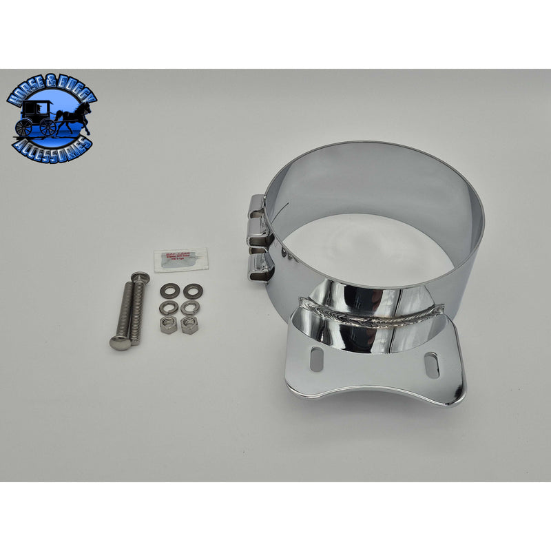 DP-50BJ-WSH800SCP 8'' WESTERN STAR HERITAGE EXHAUST CLAMP (3 3/8) Dark Gray