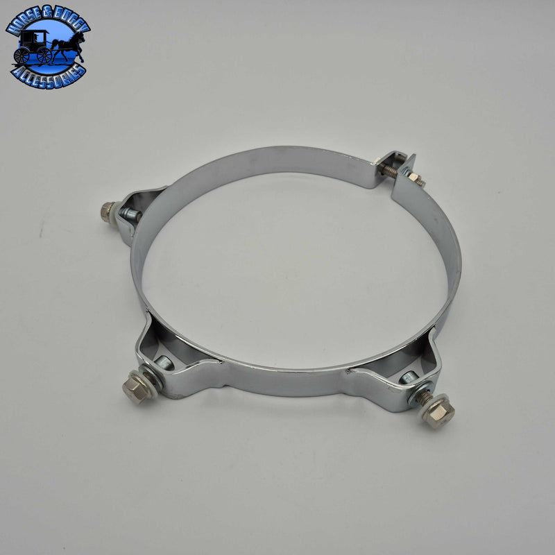 DP-85BC-800-3CP 8" CHROME EXHAUST CLAMP Dark Gray