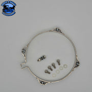 DP-85SC-900-4N SHIELD CLAMP ASSY PETE6" EXHAUST BRACKET W/STRAIGHT PLATE Dark Gray