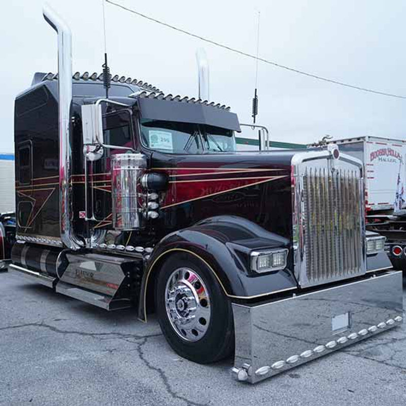 #02-1210510 stainless lower bottom grille radiator trim for Kenworth oem replacement Light Slate Gray