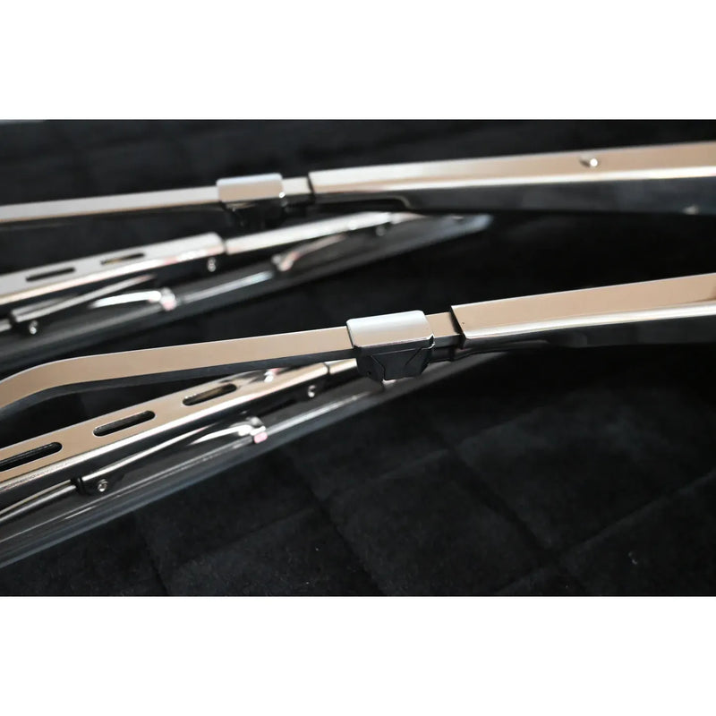 #GGE11 (Peterbilt 589,579,567,548,537) (Kenworth W990,T880,T680,T480,T280) Full 304 Stainless wiper arms and blades