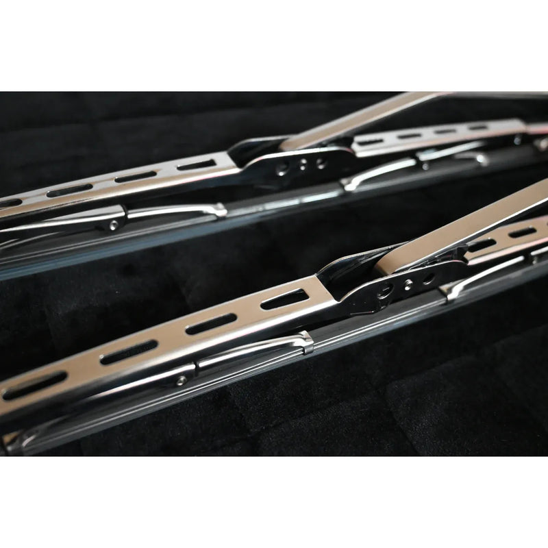 #GGE11 (Peterbilt 589,579,567,548,537) (Kenworth W990,T880,T680,T480,T280) Full 304 Stainless wiper arms and blades
