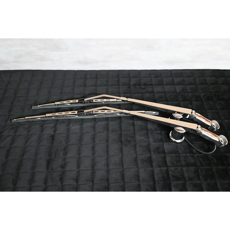 #GGE11 (Peterbilt 589,579,567,548,537) (Kenworth W990,T880,T680,T480,T280) Full 304 Stainless wiper arms and blades