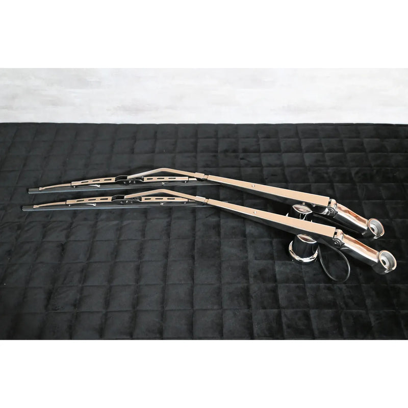 #GGE11 (Peterbilt 589,579,567,548,537) (Kenworth W990,T880,T680,T480,T280) Full 304 Stainless wiper arms and blades