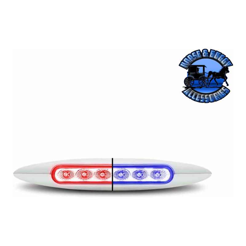6" Trux Dual Revolution LEDs (Choose Color and Style) SLIM FLATLINE Red to Blue Slim - 6 Diodes Midnight Blue