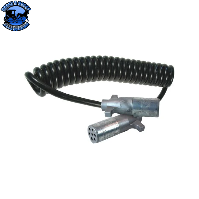 LP-1447181 Ultralink 100 Power Cord, 1 x 12/6 x 14 AWG, 15' Length, Coiled, Heavy-Duty, Standard Jacket, Black