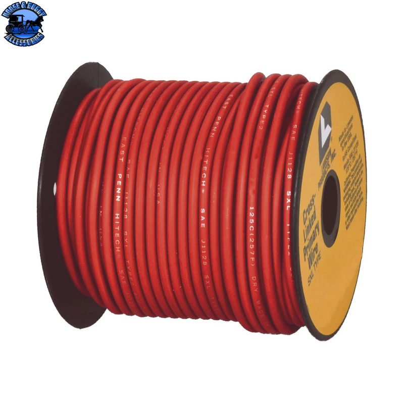 LP-5545R-1FT Cross Linked Primary Wire, Polyethylene, 12 AWG, 60 Volts, Red, SAE J1128 SXL Cable