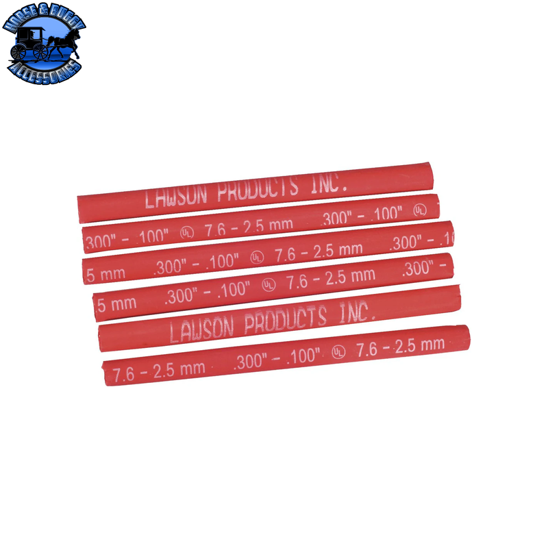 Tubo termorretráctil Tru-Shrink de 14 a 6 AWG, rojo
