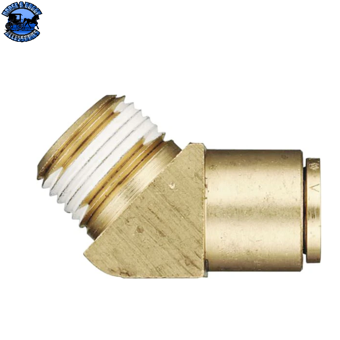LP-27199   1/2"x1/2"Push To Connect Brass 45deg. elbow