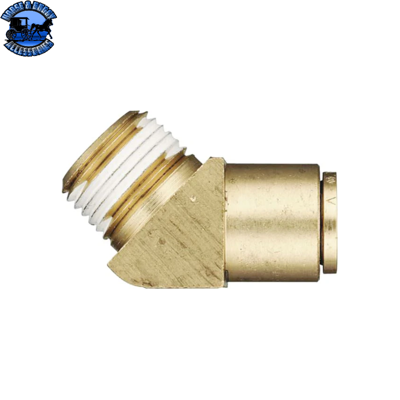 LP-27196 Lawson DOT Elbow Male 45° Brass 3/8 x 1/4-18