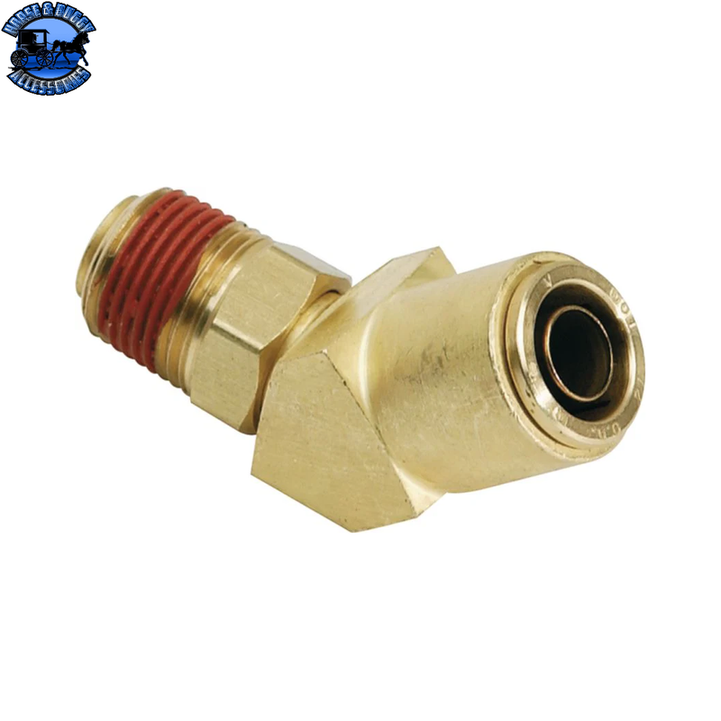 LP-28971 DOT Swivel Elbow Male 45° Brass 3/8 x 1/4-18