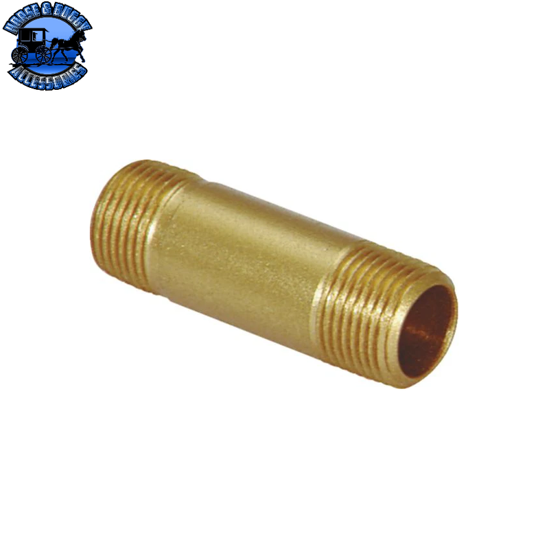 LP-96794 3'' long Pipe Nipple Brass 1/4-18 x 1/4-18