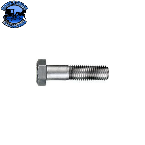 LP-63841 Hex Cap Screw, 316 Stainless Steel, Plain Finish, Coarse Thread, 15/64" Head Height, 9/16" Across Flats, 3/8-16 x 1-1/2"