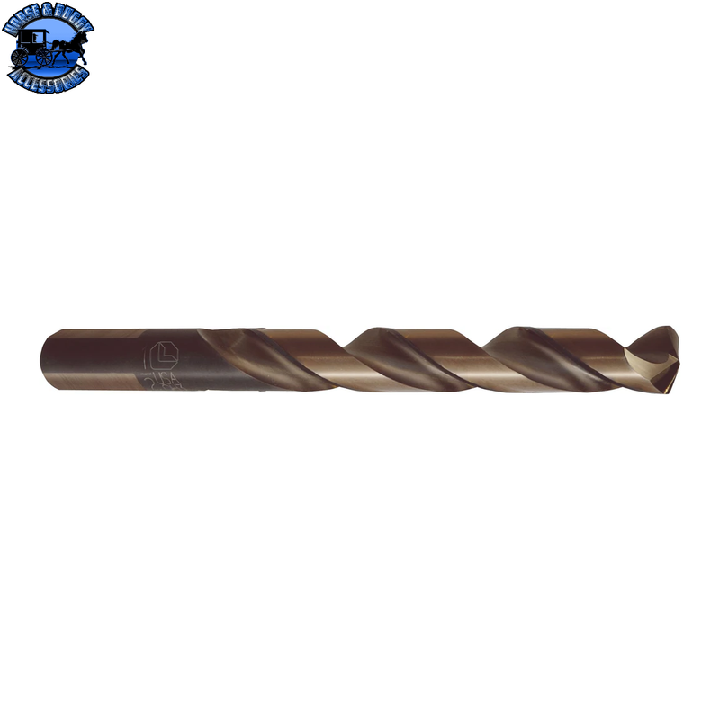 LP-84724 Jobber Length Drill Bit, High Speed Steel, Gold Finish, 135° Modified Split Point, 1-1/2" Flute Length, 7/64 x 2-5/8"