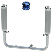 #KDROG-5CP PETERBILT 359 | 379 | 389G | OG OLD SCHOOL KIT (w/ 5" chrome y pipe) 10" mufflers (s.s. shields) EXHAUST Dark Gray