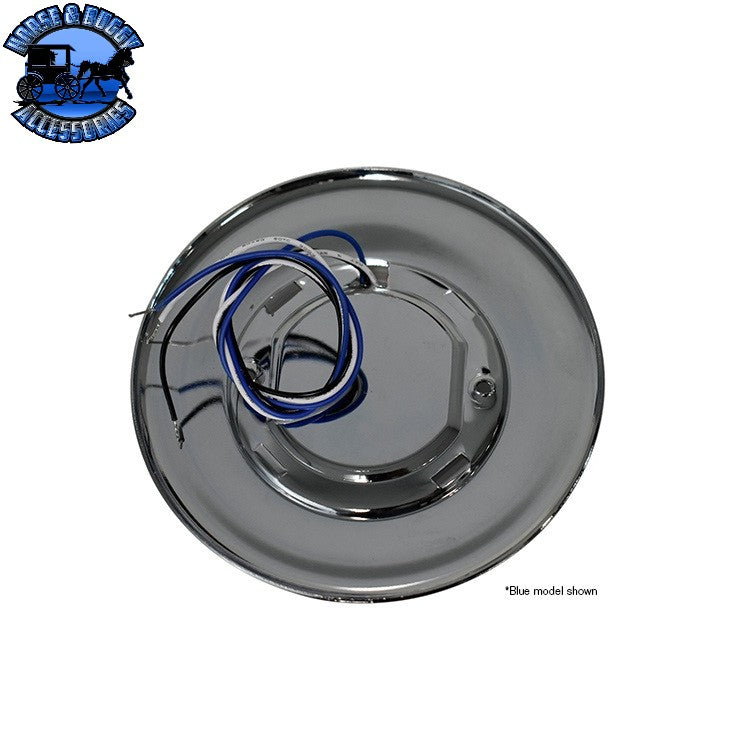TN-E20-WCB0-1  6'' ORION WHITE/BLUE INTERIOR LIGHT W/CHROME RING