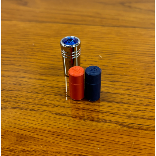 95181 1" UNIVERSAL CR. ALUM.TOGGLE SWITCH EXTEN. W/BLUE CRYSTAL TOGGLE SWITCH Dark Goldenrod