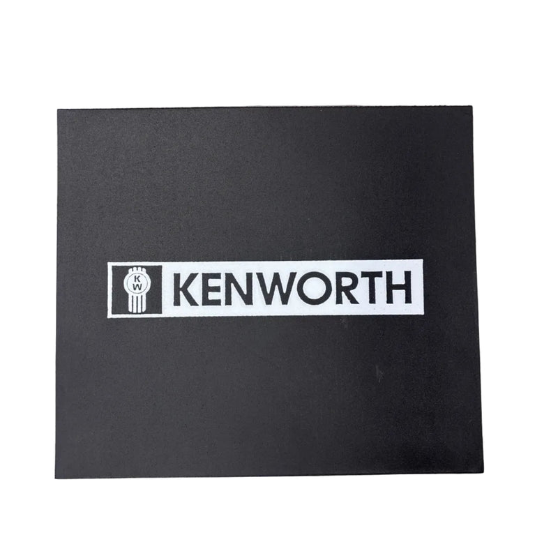 MUD-001614-121 1/4'' KW FRONT FENDER MUDFLAP W/ WHITE KW LOGO (16'' X 14'')