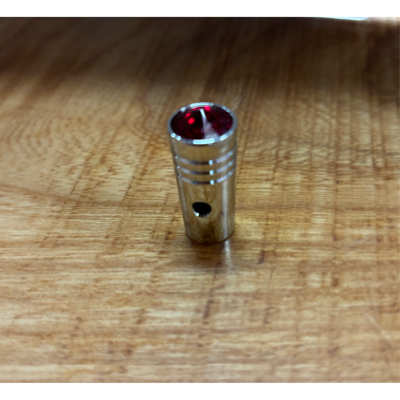 95075 1" CR. ALUM. SWITCH EXTENSION W/RED CRYSTAL FOR PETERBILT TOGGLE SWITCH Rosy Brown