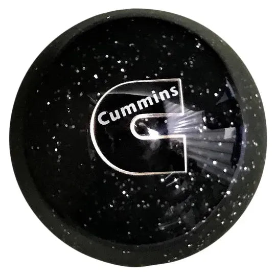 Cummins Logo Shift Knobs (M10x1.50 female threads) (Fits 5,6 speed manual Dodge Cummins Truck & Dodge Ram 2500, 3500) SHIFTER Black Glitter Black