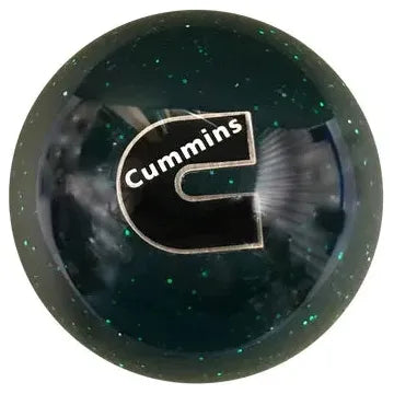 Cummins Logo Shift Knobs (M10x1.50 female threads) (Fits 5,6 speed manual Dodge Cummins Truck & Dodge Ram 2500, 3500) SHIFTER Green Glitter Dark Slate Gray